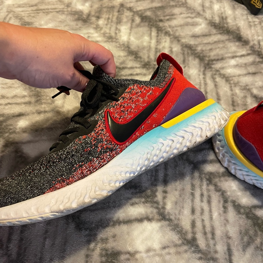 Nike Red and Black Running Shoes